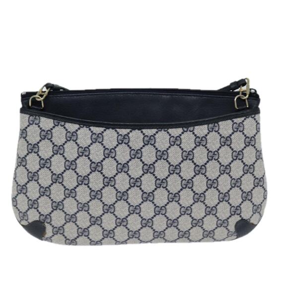 GUCCI GG Supreme Sherry Line Shoulder Bag Pvc Navy Red 39 02 026 - Picture 3 of 16